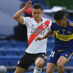 Boca y River empatan el Superclásico con los colombianos