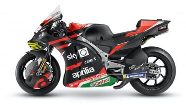 Aprilia presenta su nueva RS-GP con Gresini en el recuerdo
