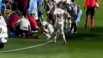 Lucas Moura y el gran gesto con Juan Izquierdo: reza por su salud