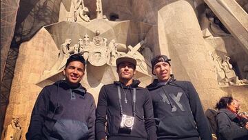 Neymar, en la Sagrada Familia