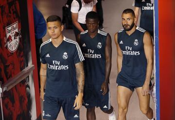 Real Madrid train at the Red Bull Arena in New Jersey