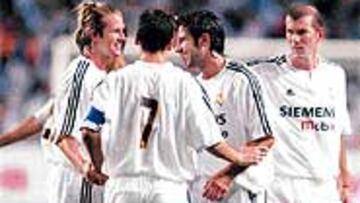 <B>DEBUTO EN ESPAÑA</B>. El nuevo Madrid Galáctico se estrena ante el público español en el Trofeo Naranja de ante el Valencia.