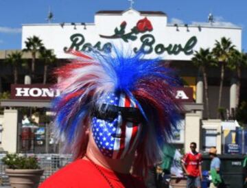 Aficioinado estadounidense en el la Copa CONCACAF 2015.