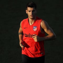 Morata, con esguince de rodilla, tiene difícil jugar ante el Eibar