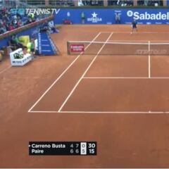 El punto del Godó: la gran genialidad de Paire a Carreño