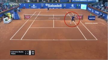 El punto del Godó: la gran genialidad de Paire a Carreño