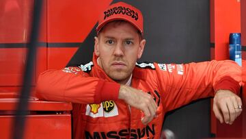Sebastian Vettel en los test de Montmel&oacute;.