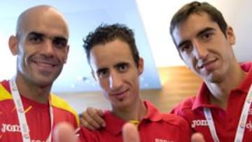 <b>POR EL TRIPLETE. </b>Reyes Estévez, Manuel Olmedo y Arturo Casado aspiran a todo en los 1.500 metros.