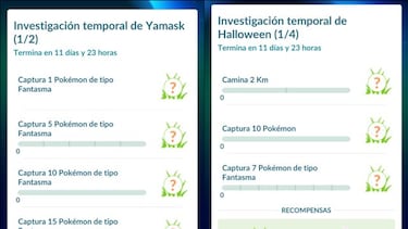 Investigación temporal de Yamask y Halloween en Pokémon GO, recompensas y cómo completarlas