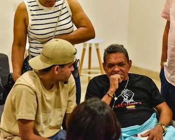 Luis Díaz se reencuentra con su padre en Barranquilla.