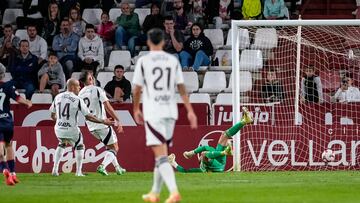 El Albacete, ante el Deportivo.