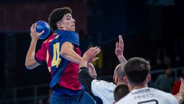 Miguel Ángel Martín, en uno de sus goles.