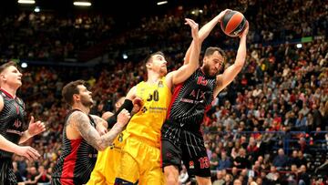 Sergio Rodr&iacute;guez durante el partido que enfrentaba al Bar&ccedil;a y al Olimpia Mil&aacute;n en Italia
 