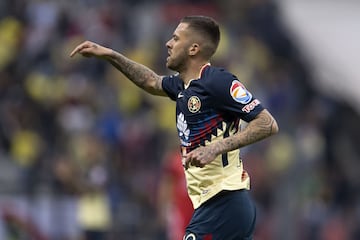 Jornada 5 del Clausura 2018, el 3 de fbrero de 2018 
1 gol en la victoria de América 5-1 Lobos Buap

