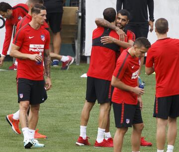 El Atlético vuelve al trabajo en su primer entrenamiento de pretemporada