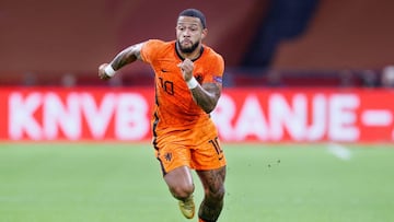 AMSTERDAM, 04-09-2020, JohanCruyff Stadium, season 2020 / 2021 . Nations Leaque game between Netherlands and Poland (Nederland - Polen) 1-0.
Netherlands player Memphis Depay
Stanley Gontha/PRO SHOTS/AFP/AFP7
04/09/2020 ONLY FOR USE IN SPAIN