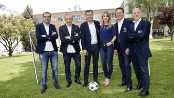 18/05/18 EQUIPO DE PERIODISTAS DE A3 MEDIA PARA CUBRIR LA FINAL DE LA CHAMPIONS LEAGUE
 JOSEP PEDREROL MATIAS PRATS SUSANA GUASCH MANU SANCHEZ RAFA ZAPATERO Y MARCOS LOPEZ ENTREVISTA