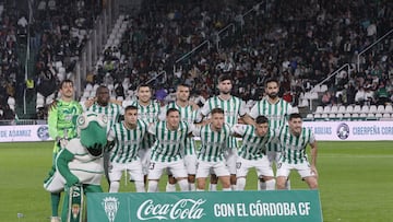 Once del Córdoba ante el Deportivo.