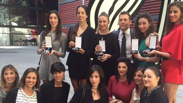 Reencuentro de las campeonas de gimnasia en 1996.