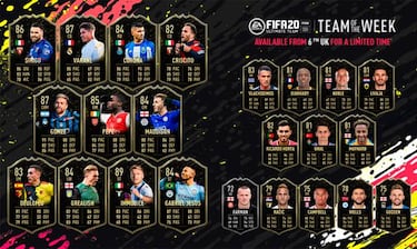 TOTW 17 de FIFA 20 con Varane, Immobile y Gabriel Jesus ya disponible