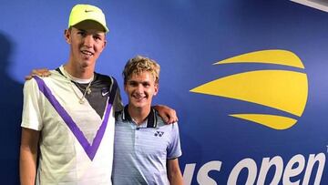 Damm (15 años) y Kodat (16): el dobles más joven que gana un partido en la historia del USO