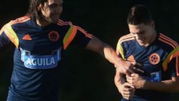 Falcao, con Quintero.
