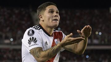 El volante colombiano disputó 61 partidos en su primera etapa en River Plate. En ella marcó 12 goles y dio siete asistencias.