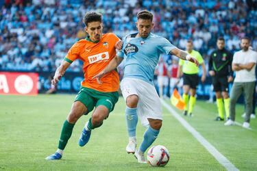 El jugador celeste hizo un gran partido. Sostuvo al equipo y le dio tiempo a cerrar la victoria de los de Giráldez con un duro disparo desde la frontal.