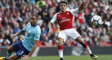 Alexis ingresó en los minutos finales de la goleada de Arsenal