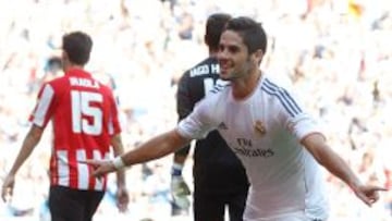 Isco celebra el 1-0.