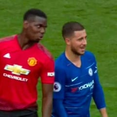 La charla Hazard-Pogba en Old Trafford alteró las redes: ya les ven en el Real Madrid...