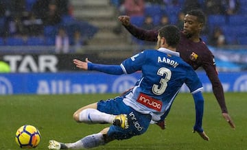 Aaron, jugador del Espanyol.