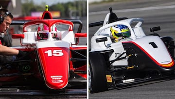 Marta García, con el Prema y Nerea Martí, con el Campos, en los test de la F1 Academy en Paul Ricard.