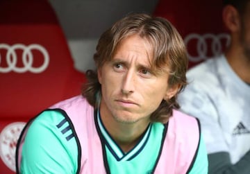 Real Madrid substitute Luka Modric before the Fenerbahce match.