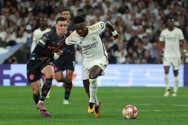 What is Vinicius Jr and Rodrygo’s record against English teams in the Champions League?