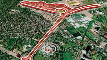 Plano del circuito urbano de Hanoi, que acoger&aacute; el Gran Premio de Vietnam de F&oacute;rmula 1 a partir de 2020.