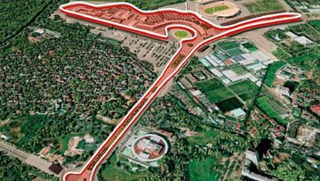 Plano del circuito urbano de Hanoi, que acogerá el Gran Premio de Vietnam de Fórmula 1 a partir de 2020.