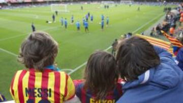 Entrenamiento a puertas abiertas del Barcelona