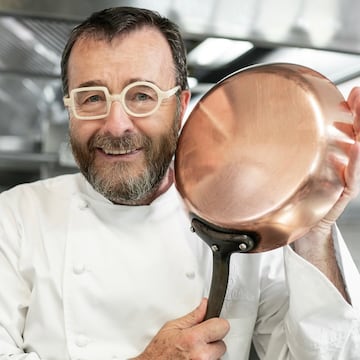 Giancarlo Morelli, clebre cocinero bergamasco y fan del Atalanta.