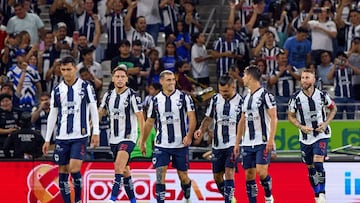 Sergio Ramos celebrates his goal 3-0 of Monterrey during the 6th round match between Monterrey and Necaxa as part of the Liga BBVA MX, Torneo Apertura 2025 at BBVA Bancomer Stadium, on August 23, 2025 in Monterrey, Nuevo Leon, Mexico.