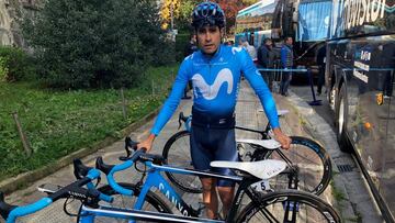 Mikel Landa posa para As antes de la segunda etapa de la Vuelta al País Vasco.
