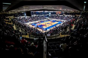 Prince Hamza Arena, el pabell車n en Jordania donde se ha jugado el partido. La Selecci車n jordana vivi車 un momento hist車rico tras ganar a Nueva Zelanda por 86-80 en la clasificaci車n de Asia para el Mundial de baloncesto.