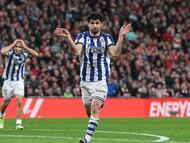 01/02/26 PARTIDO PRIMERA DIVISION JORNADA 22
ATHLETIC BILBAO - REAL SOCIEDAD
PRIMER GOL GONCALO GUEDES 0-1 ALEGRIA