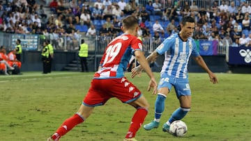 Rubén Castro, durante el Málaga - Lugo de esta temporada.