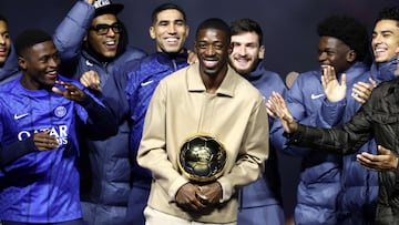 Dembélé: “Dormí con el Balón de Oro”