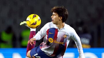 Soccer Football - LaLiga - FC Barcelona v Almeria - Estadi Olimpic Lluis Companys, Barcelona, Spain - December 20, 2023 FC Barcelona's Joao Felix during the warm up before the match REUTERS/Albert Gea