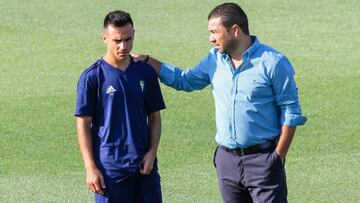 22/08/2018 CADIZ CF ENTRENAMIENTO SEMANAL DEL CADIZ ALVARO GARCIA CON JUAN CARLOS CORDERO