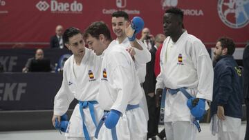 Equipo de kárate español.