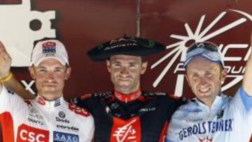 <b>AL ESPRINT.</b> Valverde se ha impuesto en la Clásica de San Sebastián.