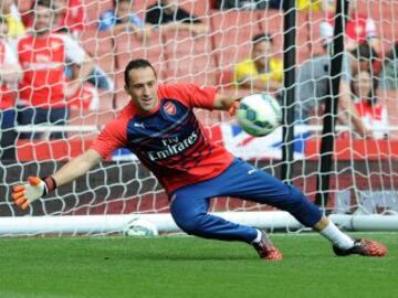 David Ospina: Desde su llegada al Arsenal. el portero fue claramente el suplente para la Premier League. En tres años en en club ha atajado en 22 partidos, mientras que en ese tiempo fue suplente en 55.